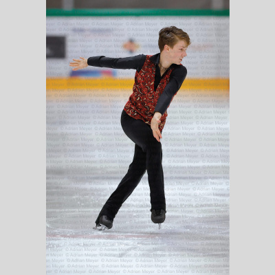 Nils Felix BRENNER SUI - Advanced Novice Men - Short Program at Swiss Ice Skating Open 2025