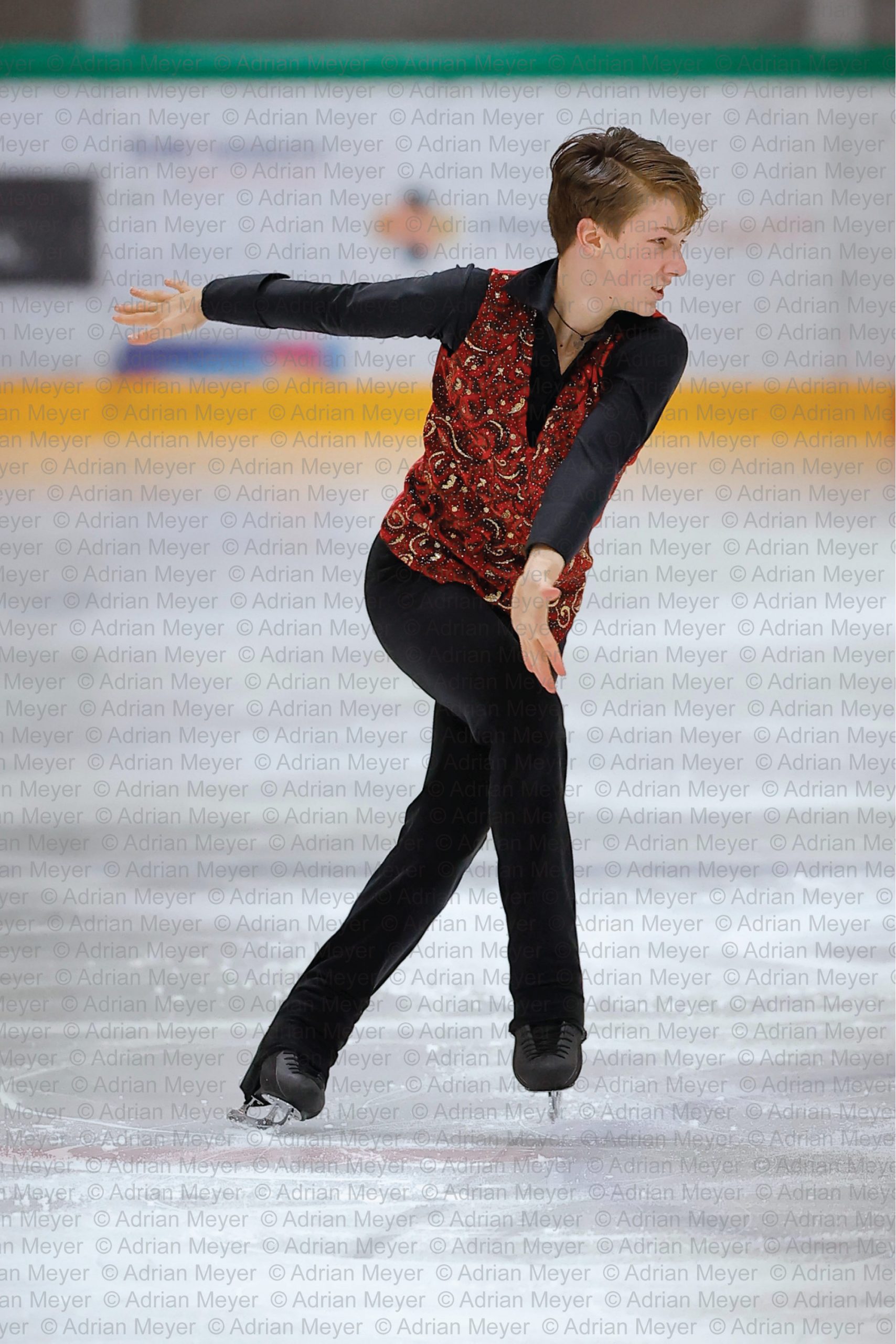 Nils Felix BRENNER SUI - Advanced Novice Men - Short Program at Swiss Ice Skating Open 2025