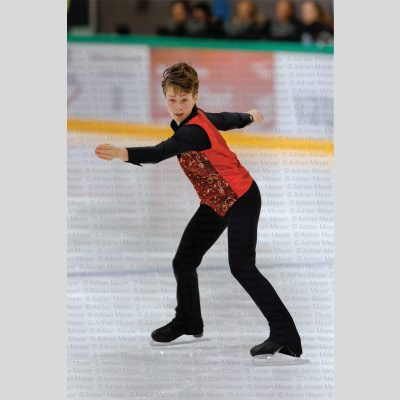 Nils Felix BRENNER SUI - Advanced Novice Men - Short Program at Swiss Ice Skating Open 2025
