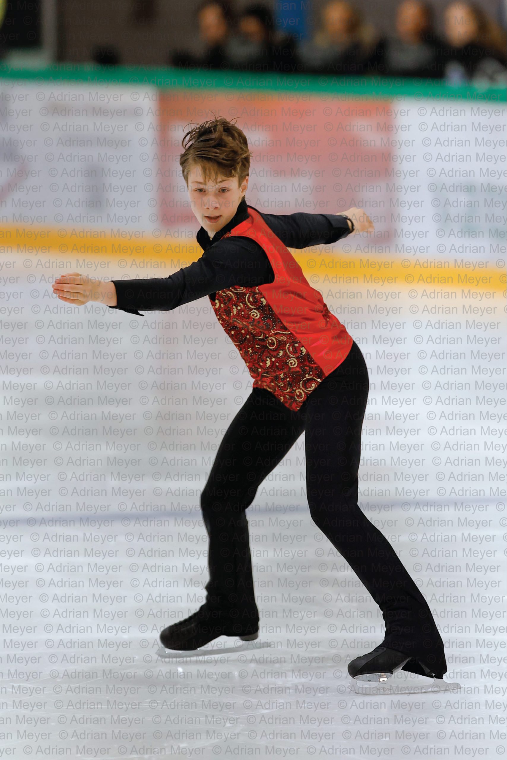 Nils Felix BRENNER SUI - Advanced Novice Men - Short Program at Swiss Ice Skating Open 2025