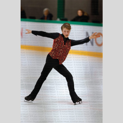 Nils Felix BRENNER SUI - Advanced Novice Men - Short Program at Swiss Ice Skating Open 2025