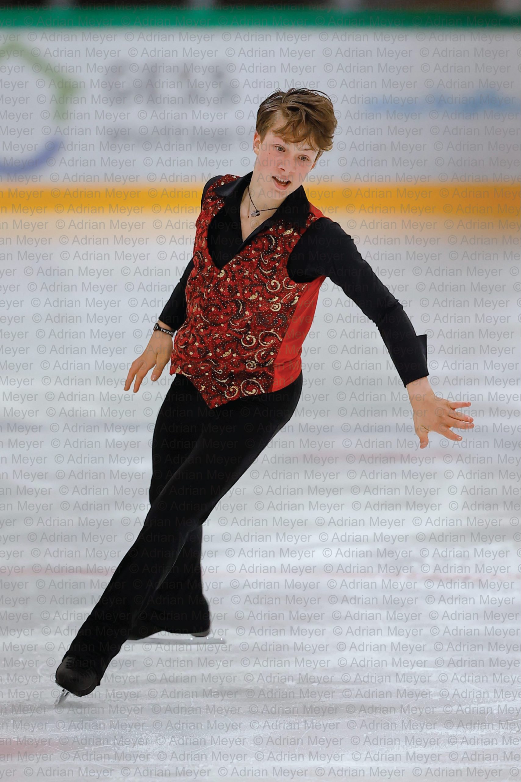 Nils Felix BRENNER SUI - Advanced Novice Men - Short Program at Swiss Ice Skating Open 2025