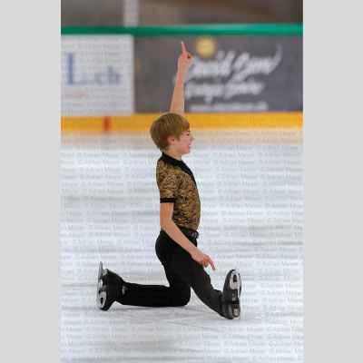 Maximilian MAKSYMEC SUI - Advanced Novice Men - Short Program at Swiss Ice Skating Open 2025