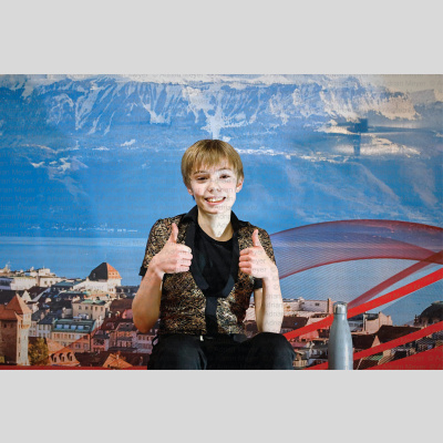 Maximilian MAKSYMEC SUI - Advanced Novice Men - Short Program at Swiss Ice Skating Open 2025