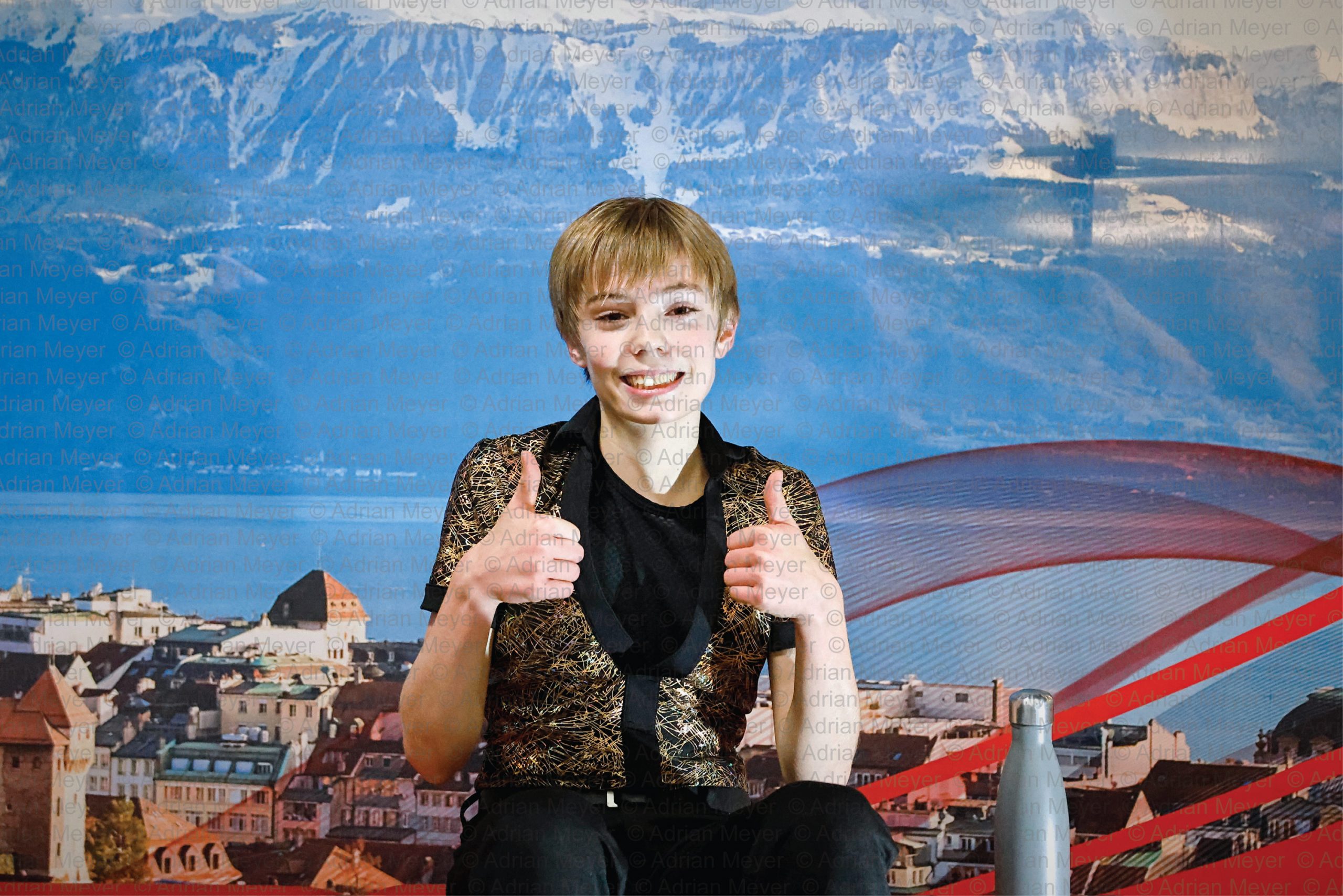 Maximilian MAKSYMEC SUI - Advanced Novice Men - Short Program at Swiss Ice Skating Open 2025