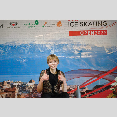 Maximilian MAKSYMEC SUI - Advanced Novice Men - Short Program at Swiss Ice Skating Open 2025