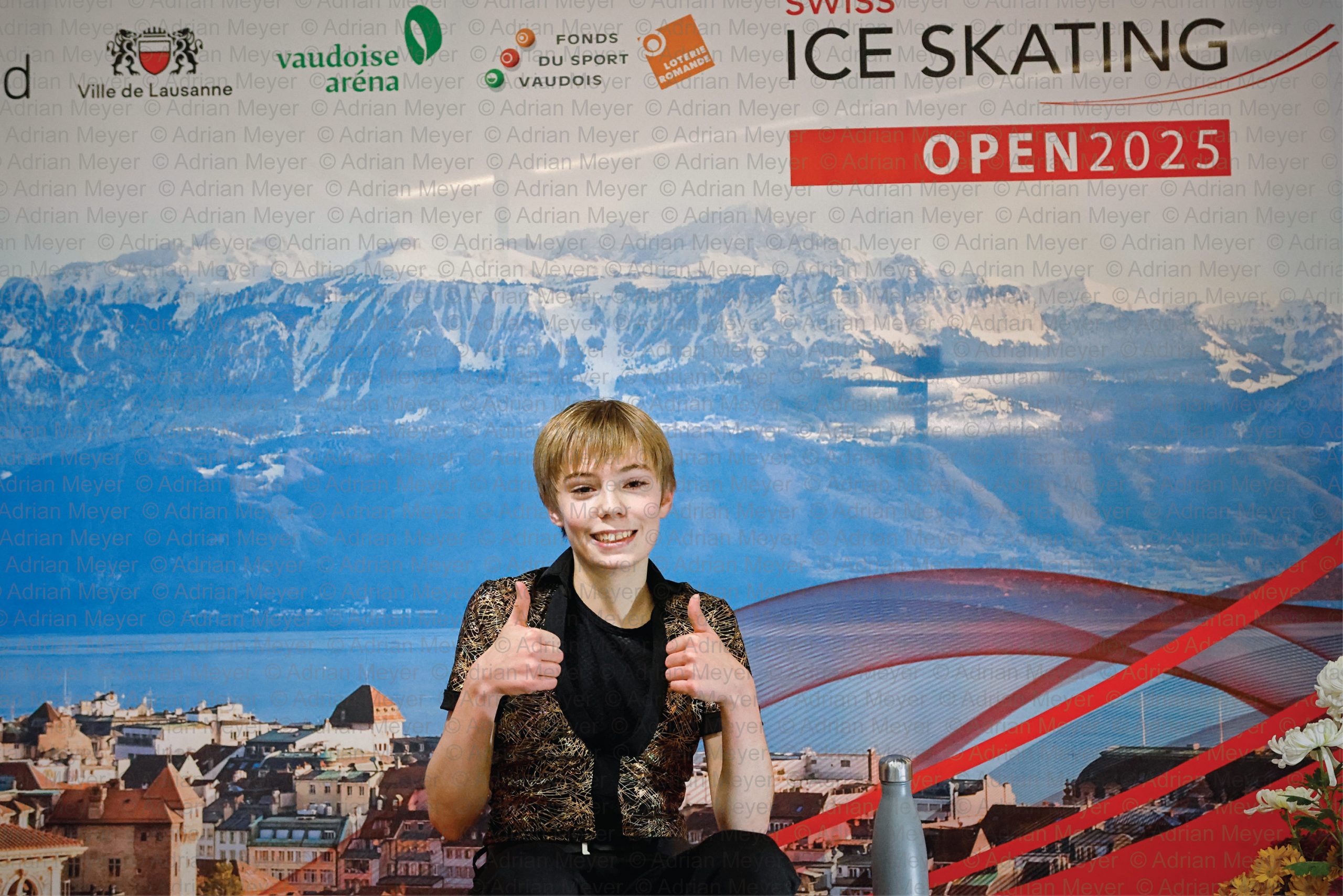 Maximilian MAKSYMEC SUI - Advanced Novice Men - Short Program at Swiss Ice Skating Open 2025