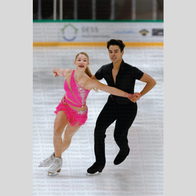 Andrea PSURNA / Elio VALOR GINER ESP - Junior Ice Dance - Rhythm Dance at Swiss Ice Skating Open 2025