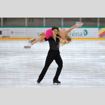 Andrea PSURNA / Elio VALOR GINER ESP - Junior Ice Dance - Rhythm Dance at Swiss Ice Skating Open 2025