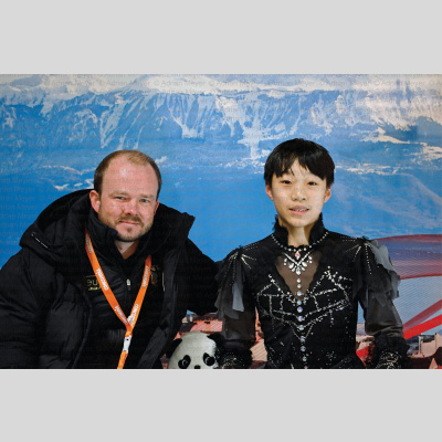 Felix Haoyu ZENG GER - Junior Men - Short Program at Swiss Ice Skating Open 2025