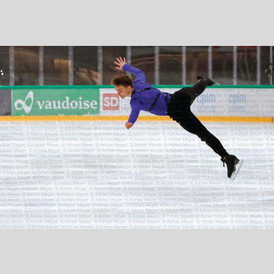 Xavier VAUCLIN FRA - Men - Short Program at Swiss Ice Skating Open 2025